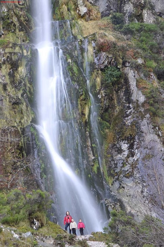 Panorámica de la cascada Tabayón del Mongallu